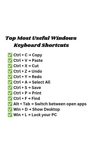 💻 Master Windows in minutes! Discover the most useful keyboard shortcuts that save you time ⏱️✨ #WindowsTips #ShortcutHacks #WindowsShortcuts #KeyboardHacks #ProductivityTips #TechTips #WindowsTricks #PCTips #TimeSaver #ComputerHacks #WorkSmarter #WindowsLife #PCShortcuts #KeyboardShortcuts #WindowsKeyboard #TechHacks #LifeHacks #EfficiencyTips #WorkHacks #DigitalSkills #PCTricks #TechSavvy #fblifestyle #techwhizajith | Tech Whiz Ajith