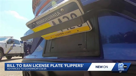 Bill to ban license plate 'flippers'