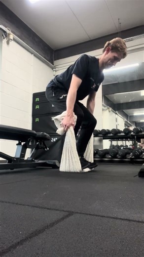 Bent over row towel iso scapula setting