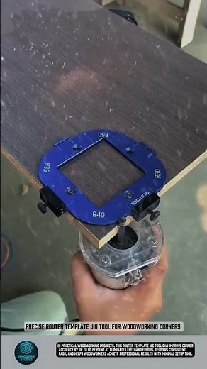 Precise Router Template Jig tool for woodworking corners #tools