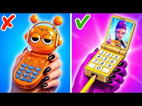 K-Pop Demon Hunters Phone?! 🔥 Cardboard Crafts & Crazy Gadgets