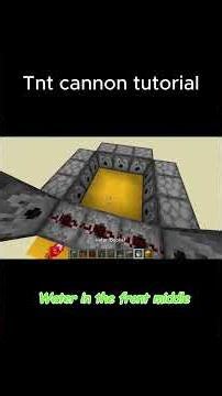 Minecraft TNT cannon Tutorial