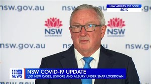 7.5K views · 57 reactions | Two regional areas of New South Wales will enter a snap lockdown, after the state reported another 1,351 #COVID19 cases and12 more deaths in the past 24 hours. Full details: 9Soci.al/oVVY50GaP5t #9News | Nightly at 6pm | 9 News Sydney | Facebook