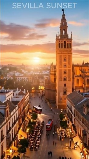Golden Sevilla Sunset ✨ Relaxing Flamenco Music in Spain