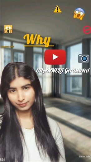 Why YouTube channels and videos get deleted 😱 ⚠️#youtubetips #channeldeleted