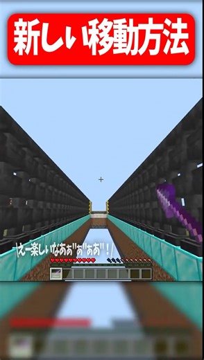マイクラアプデで新しい移動方法が見つかった…