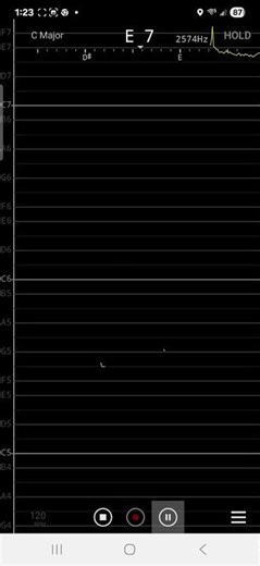 E7 whistle vocal note