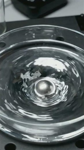 Liquid Metal Vortex Experiment 😳🌪️ (Perfect Gravity Spiral Reaction)