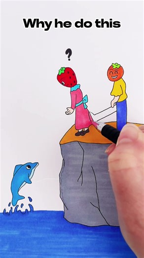 Creative Drawing Animation Love Story❤️Moral Story #diy