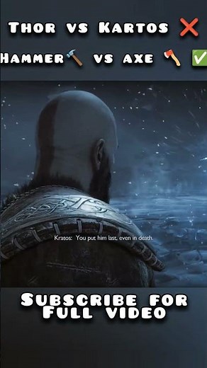 Thor ⚡ vs Kratos 🪓 | Hammer vs Axe Clash 🔥 #shorts