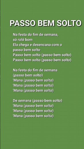 ATLXS - PASSO BEM SOLTO lyrics #lyrics #lyricsshorts #passobemsolto #shorts