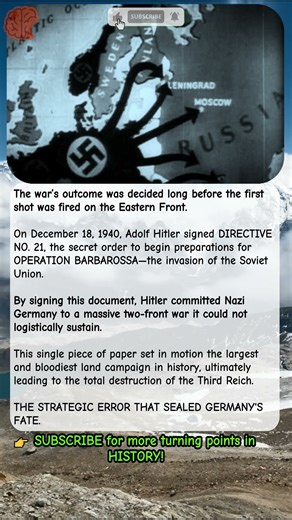 Directive No. 21: Hitler’s Order to Invade Russia & The Doom of Nazi Germany 1940 | #shorts #wwii