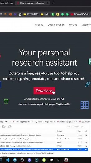 ¿QUÉ ES ZOTERO? GESTOR de CITAS y REFERENCIAS para INVESTIGACIÓN