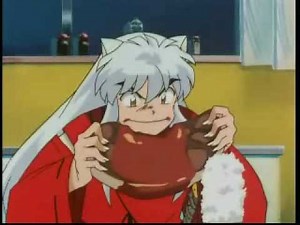 Eating Inu Yasha! (funny scene)