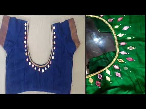 DIY designer blouse | blouse designing at home | how to design a designer blouse