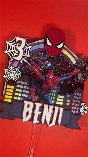 Party decorations on Instagram: "Let’s assemble a Spider-Man Cake Topper . . . . #spidermanbirthdaycake #spidermanbirthday #spidermanbirthdaytheme #spidermanbirthdayparty #spidermandecorations #spidermanparty #spidermanpartydecor"