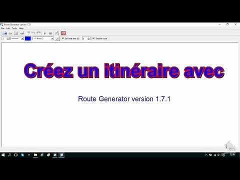 Tutoriel créer un itinéraire animé avec Route Generator