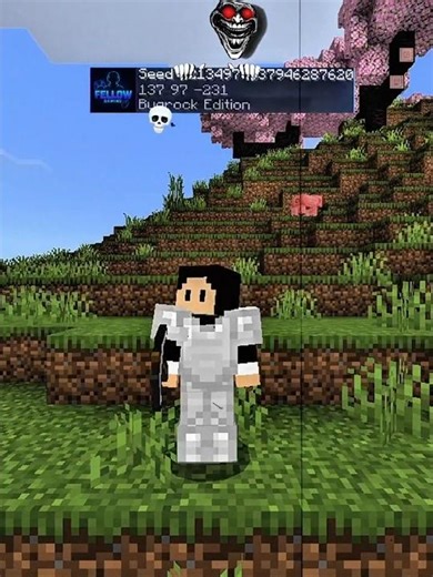 Minecraft Herobrine Seed Moment ☠️ #minecraft #shorts #seeds #moment