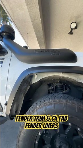 Third gen #Toyota #Tacoma fender trim & #c4fab fender liner install complete!