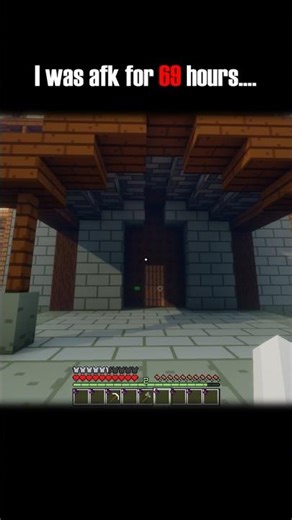 What happens when you AFK for 69 hours in Minecraft