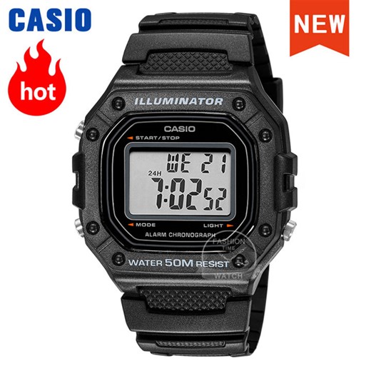 Casio watch for men top luxury set military LED relogio digital watch 50m Waterproof sport watchs W-218H-1A/2A/3A | Lazada PH