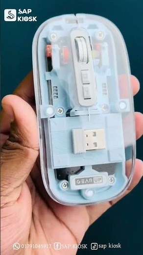 Transparent Crystal Bluetooth Magnetic Wireless Mouse