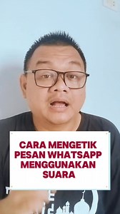 56K views · 3.7K reactions | Mengetik pesan WhatsApp menggunakan suara #tutorial #fbpro #fbprofesional | Usep Saprudin | Facebook