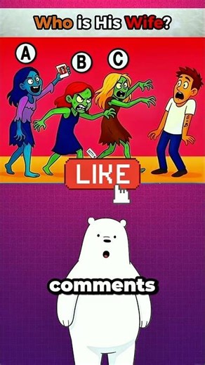 Who Is His Wife? 🧟‍♀️ 3 Zombie Women, Only One Is Real! | Mystery Riddle#FindTheRealOne#Zombie