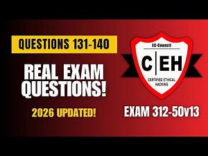 (2026 UPDATED) Certified Ethical Hacker (CEH v13 - 312-50v13) Real Exam Questions | Q131–140