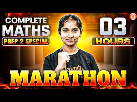 Complete Maths in 3 hrs | Preparatory-2 Special | Vaishnavi Mam