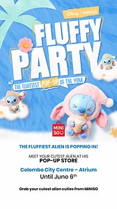 4.1K views · 23 reactions | The galaxy’s cutest alien is calling… and he’s waiting just for YOU!  Catch Stitch at the MINISO pop-up now! #stitch #stitchlovers #MinisoSriLanka #StitchMerchandise #LiloAndStitch #MinisoStitch #disney #Miniso #MinisoLK | Miniso Sri Lanka | Facebook