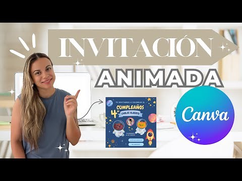 😍Cómo hacer una INVITACION ANIMADA con CANVA y con ENLACES