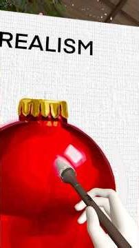 Minecraft vs Realism | Christmas Ornament #minecraft #vr #drawing #painting #christmas #asmr #art