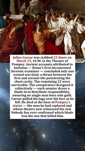 23 Men Stabbed Caesar. Only One Wound Killed Him — And Nobody Knows Whose Blade It Was