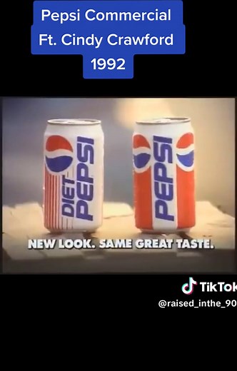 Cindy Crawford in Pepsi Commercial from 1992
