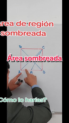 Área de región sombreada y Razonamiento Lógico: Trachtenberg Method