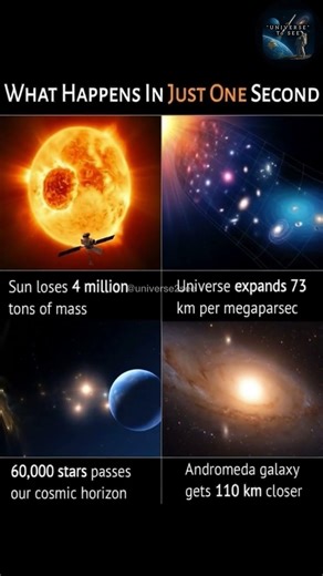 What Happens in Just 1 Second in Space? 🌌 #shorts #viralshort #universe2see