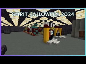 Minecraft Tutorial: How To Make Spirit Halloween 2024 Flagship Interior!