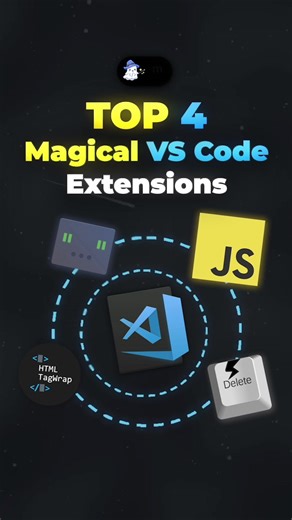 TOP 4 Magical VS Code Extensions! 🧙🏻‍♂️💻 #html #programming #programmingtips #coding #codinghacks #vscode #vscodeextension #fyp #viral #vscodetips #javascript #typescript