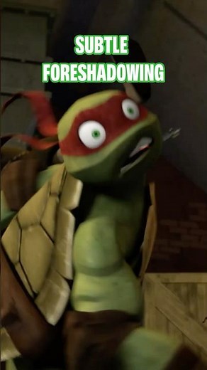 subtle foreshadow of Raph's KNOCK OUT! 👊 | TMNT #shorts