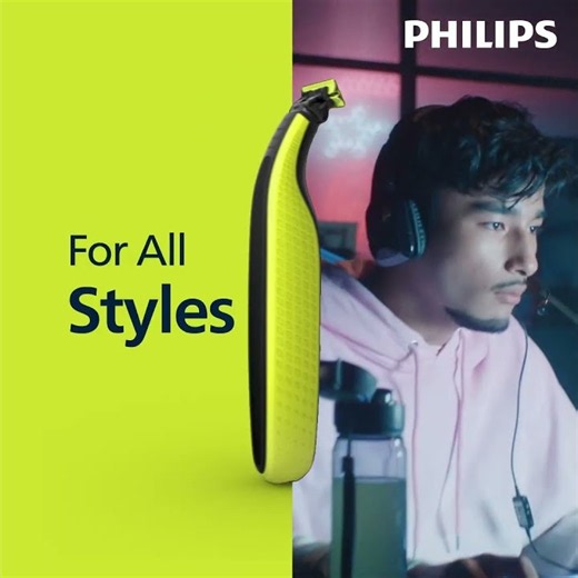 New Philips OneBlade | For All Styles - Trim, Edge and Shave (6s)