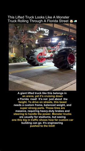 Lifted Truck So Big It Belongs in an Arena #monster #custom #truck
