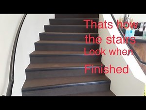 Installation of carpet tile on stairs