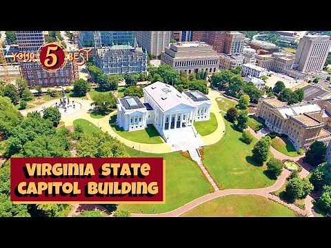 VIRGINIA GENERAL ASSEMBLY - Richmond, Virginia Capitol Building - Drone Video