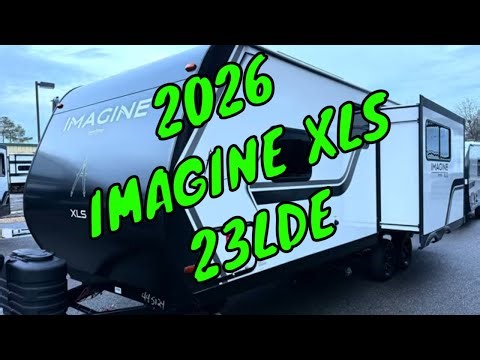 NEW 2026 GRAND DESIGN IMAGINE XLS 23LDE TRAVEL TRAILER Dodd RV COUPLES CAMPER WALKTHROUGH SOLAR