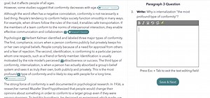 Write: Why is internalization "the most profound type of confor... | Filo