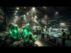 Inside an Emerald Mining Plant How Emeralds Are Extracted and Processed Complete Process