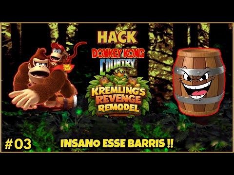 Insanidade total de barris | (Hack) Donkey Kong Country Kremling's Revenge Remodel (EP03)