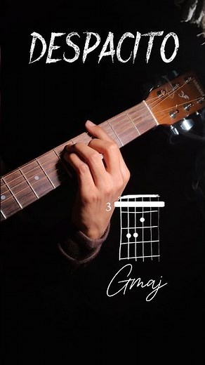 DESPACITO ❤️ strumming ✅ Easy to play #guitar #guitarlessons #guitarist