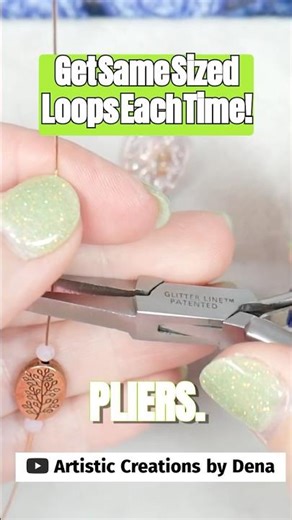 Mastering the Perfect Sized Loop for DIY Earrings! #shorts